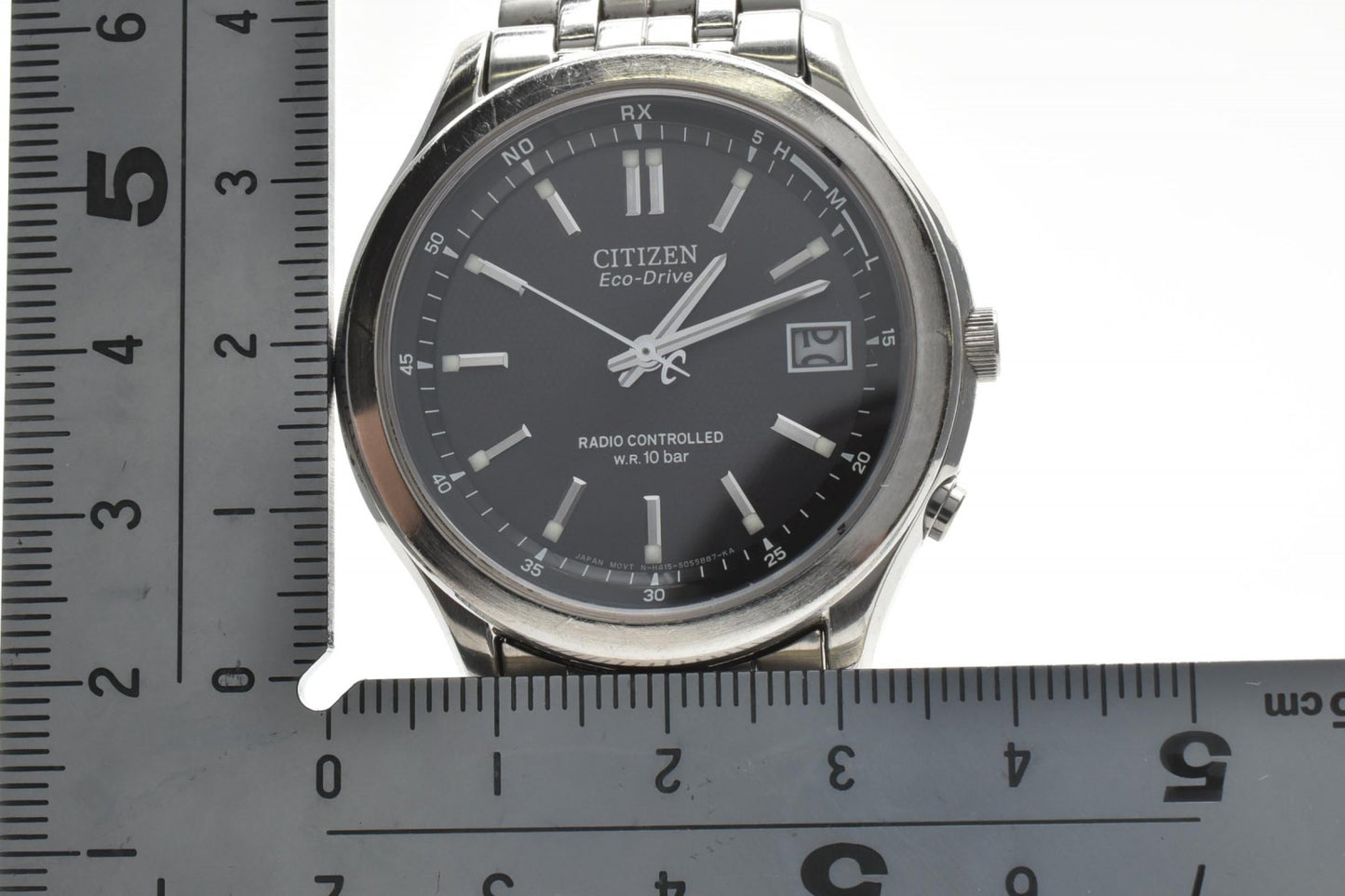シチズン CITIZEN ATTESA H415-S045495 メンズ腕時計 電波ソーラー エコドライブ ブラック文字盤 アテッサ