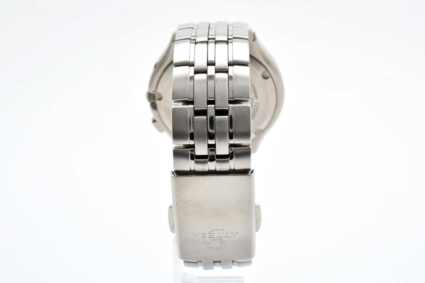 シチズン CITIZEN ATTESA H415-T008631 エコドライブ 電波ソーラー チタン メンズ 腕時計 ブラック文字盤 アテッサ