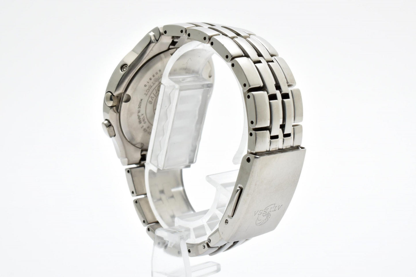 シチズン CITIZEN ATTESA H415-T008631 エコドライブ 電波ソーラー チタン メンズ 腕時計 ブラック文字盤 アテッサ