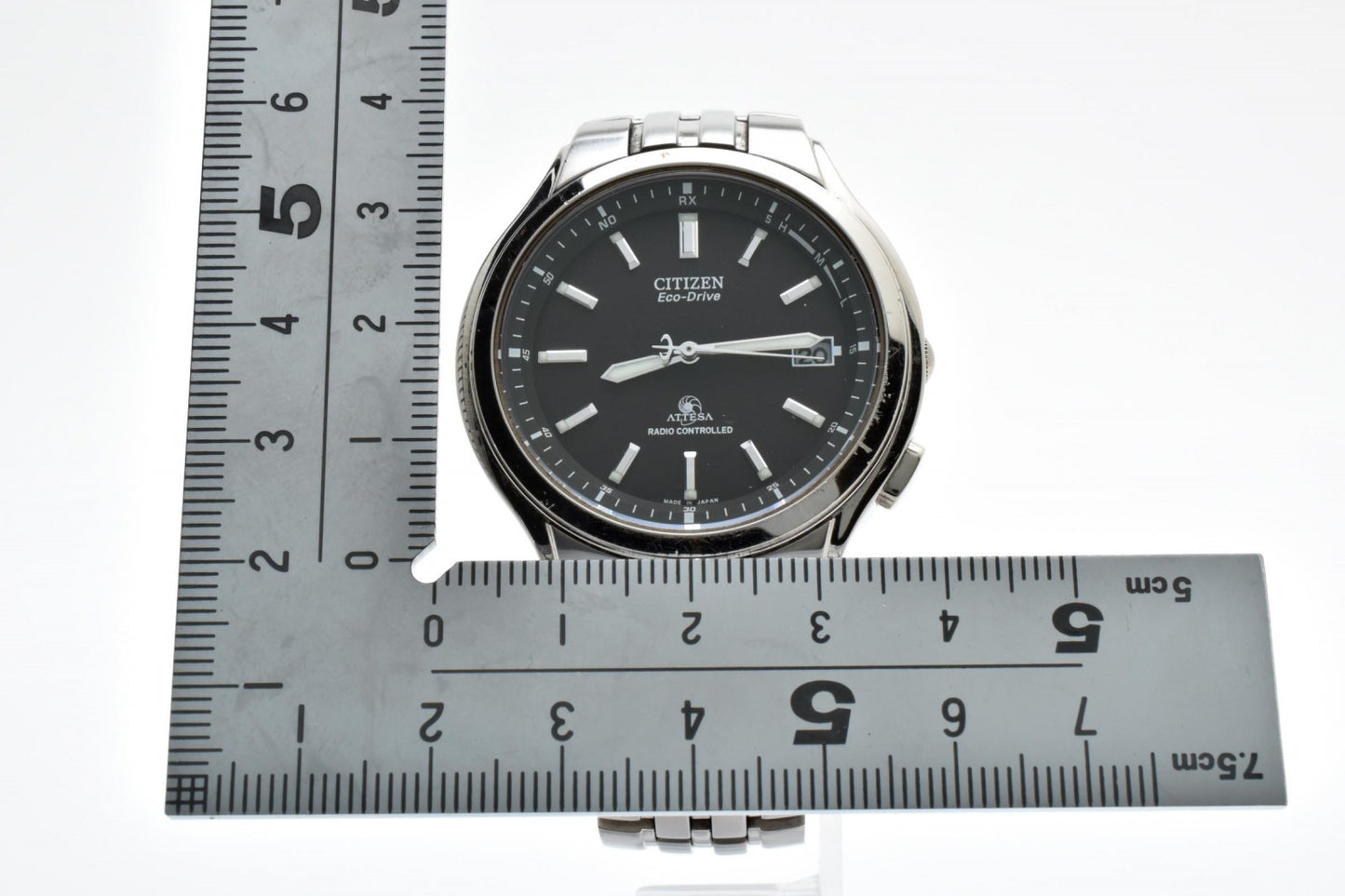 シチズン CITIZEN ATTESA H415-T008631 エコドライブ 電波ソーラー チタン メンズ 腕時計 ブラック文字盤 アテッサ