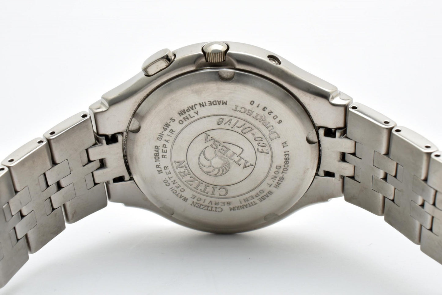 シチズン CITIZEN ATTESA H415-T008631 エコドライブ 電波ソーラー チタン メンズ 腕時計 ブラック文字盤 アテッサ