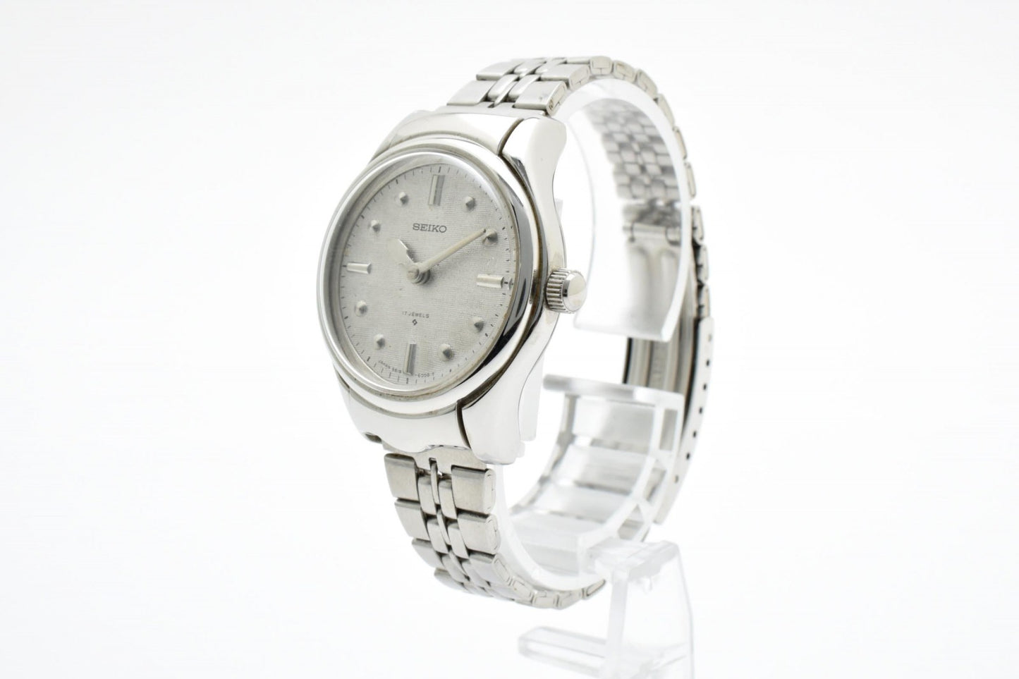 美品 希少 セイコー Seiko 6618-6000 メンズ レディース 腕時計 自動巻き シルバー文字盤 ステンレススチール デイデイト オートマチック ヴィンテージ 1970年代