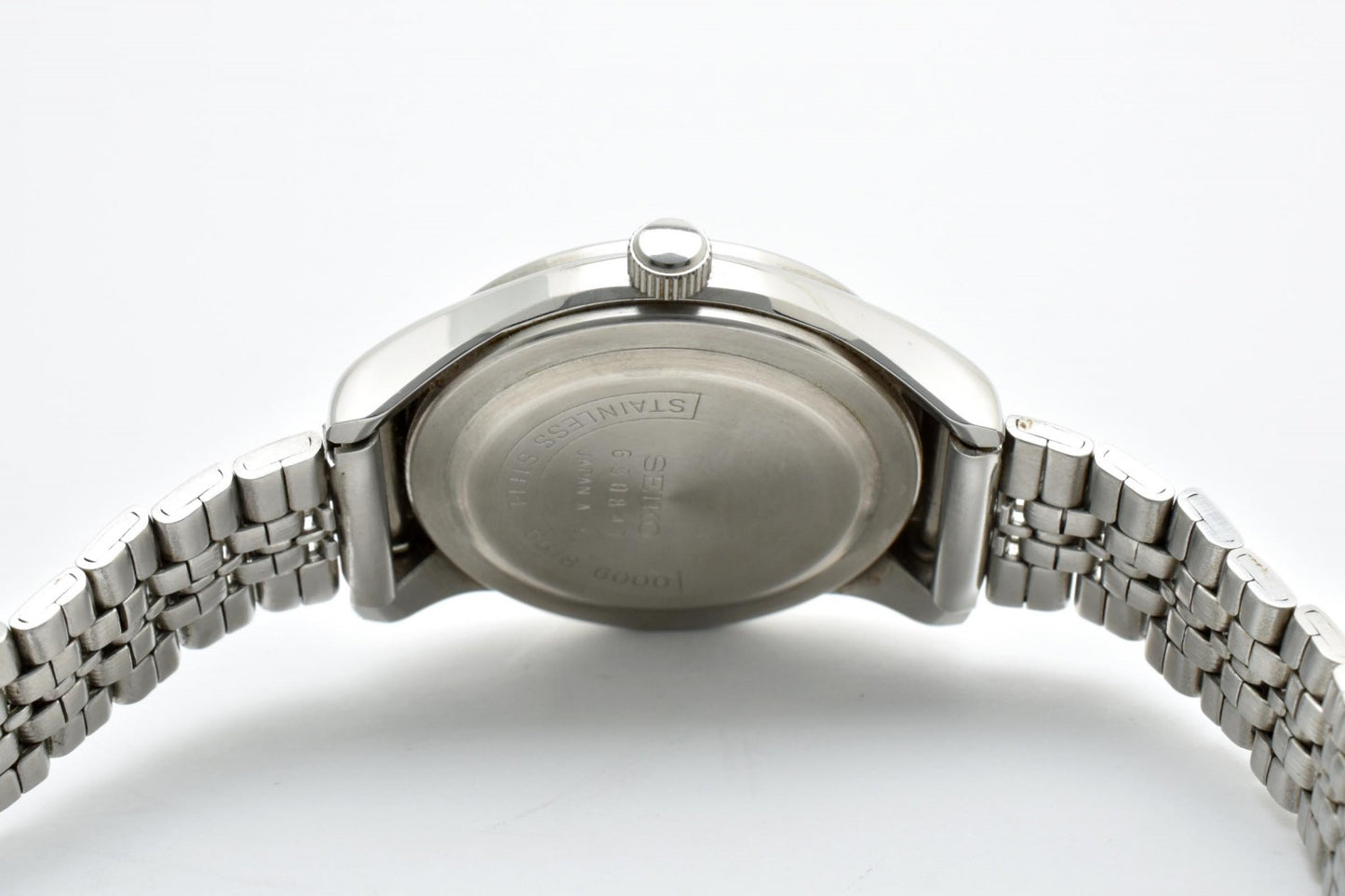 美品 希少 セイコー Seiko 6618-6000 メンズ レディース 腕時計 自動巻き シルバー文字盤 ステンレススチール デイデイト オートマチック ヴィンテージ 1970年代