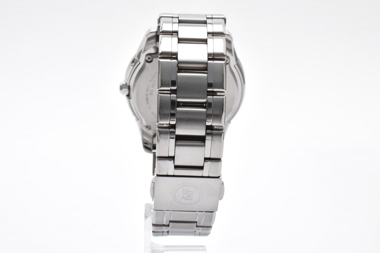 美品 シチズン CITIZEN Exceed H10B-T15620 メンズ腕時計 エコドライブ チタン ブラック文字盤 デイデイト エクシード