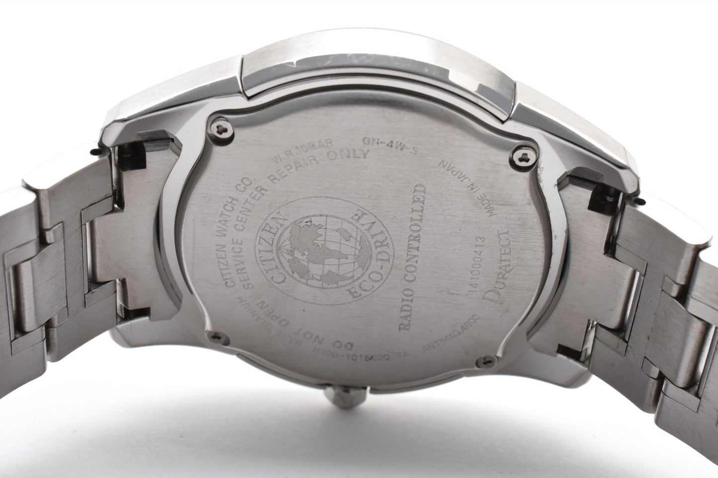美品 シチズン CITIZEN Exceed H10B-T15620 メンズ腕時計 エコドライブ チタン ブラック文字盤 デイデイト エクシード