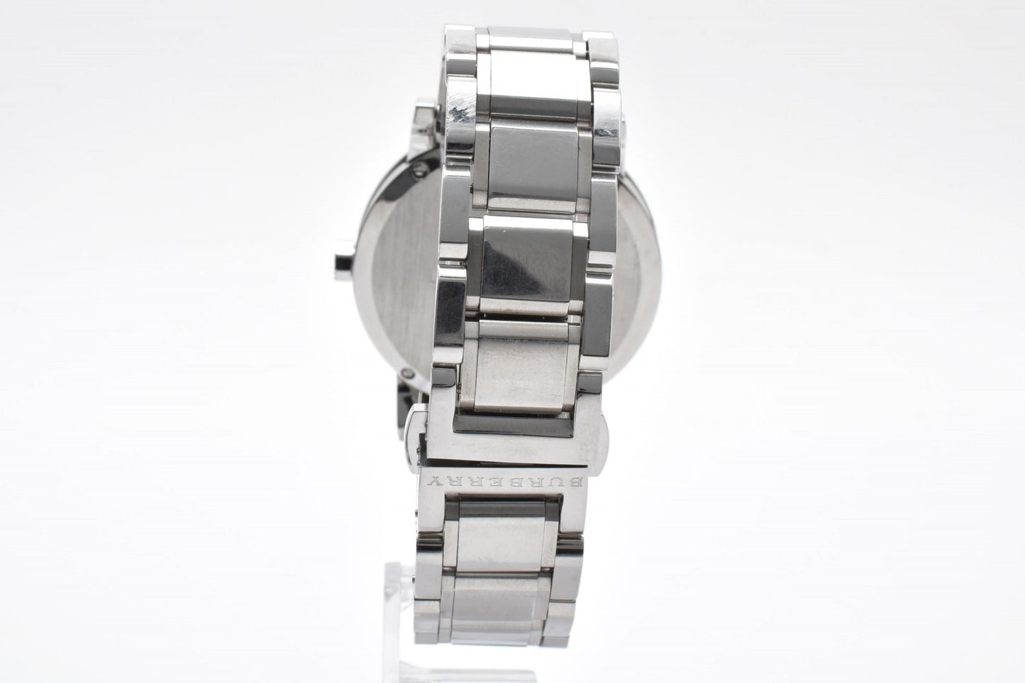 バーバリー Burberry BU9000 メンズ腕時計 シルバー文字盤 デイト表示 ステンレススチール クォーツ ラウンドケース 38mm
