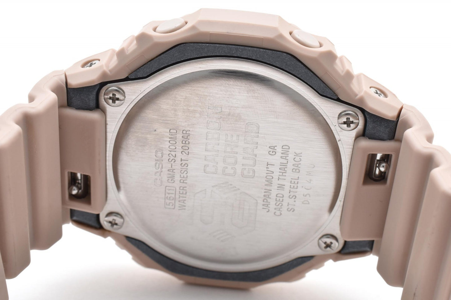 カシオ Casio G-SHOCK GMA-S2100 レディース腕時計 ミッドサイズ アナデジ ピンクゴールド文字盤 樹脂ケース 樹脂ベルト 耐衝撃構造 2020年代