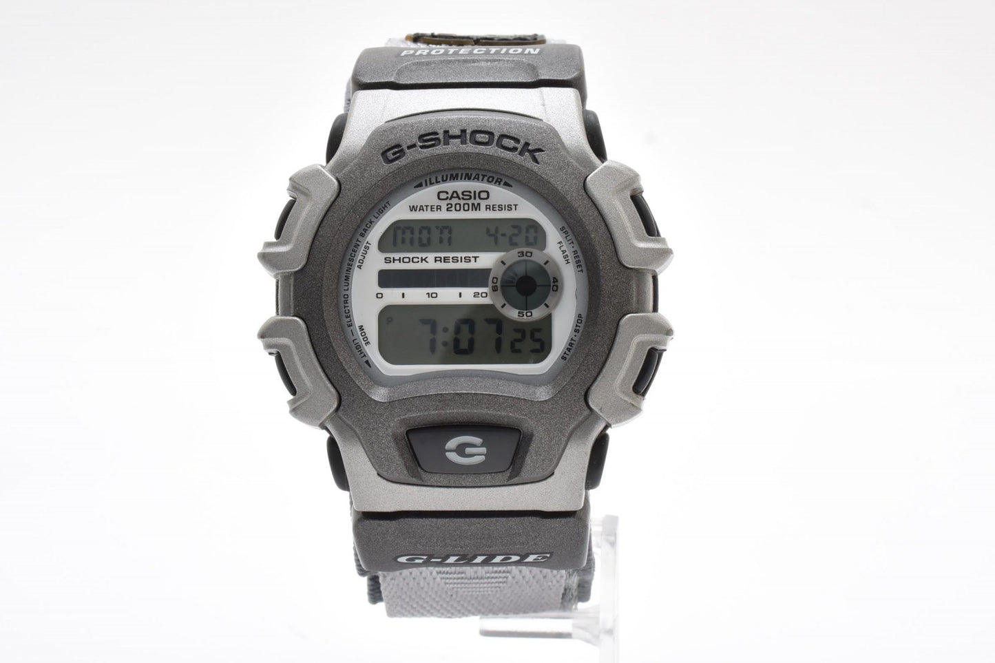 カシオ Casio G-SHOCK DW-004 メンズ腕時計 デジタル表示 キャンバスベルト 樹脂ケース 耐衝撃構造 ヴィンテージ 1990年代 2000年代