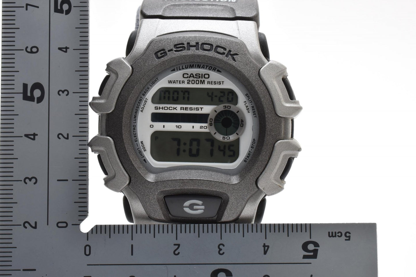 カシオ Casio G-SHOCK DW-004 メンズ腕時計 デジタル表示 キャンバスベルト 樹脂ケース 耐衝撃構造 ヴィンテージ 1990年代 2000年代