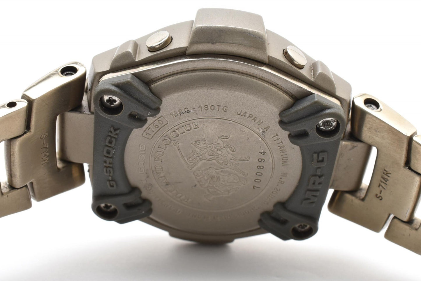 カシオ Casio G-SHOCK MR-G MRG-130 ラルフローレン コラボ メンズ腕時計 チタン アナデジ アイボリー文字盤 MR-Gシリーズ ヴィンテージ 1990年代
