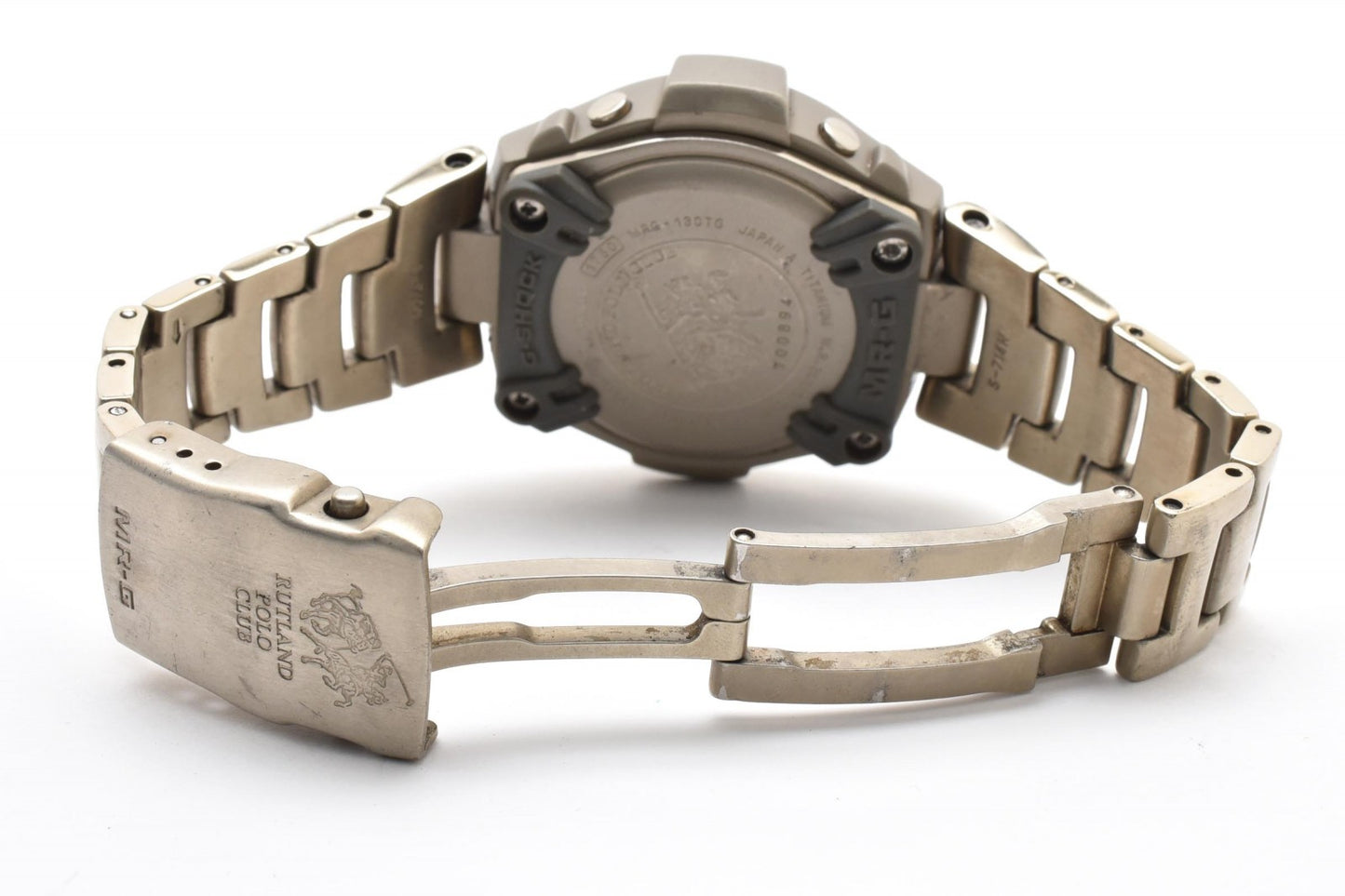 カシオ Casio G-SHOCK MR-G MRG-130 ラルフローレン コラボ メンズ腕時計 チタン アナデジ アイボリー文字盤 MR-Gシリーズ ヴィンテージ 1990年代