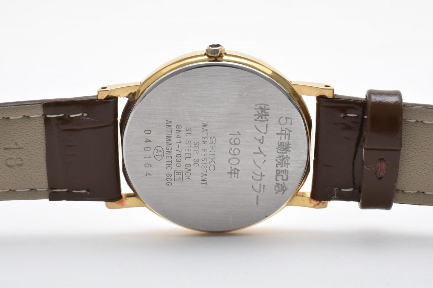 セイコー Seiko Dolce 8N41-7030 メンズ腕時計 クオーツ 薄型 ドレスウォッチ ローマンインデックス シルバーダイヤル ヴィンテージ