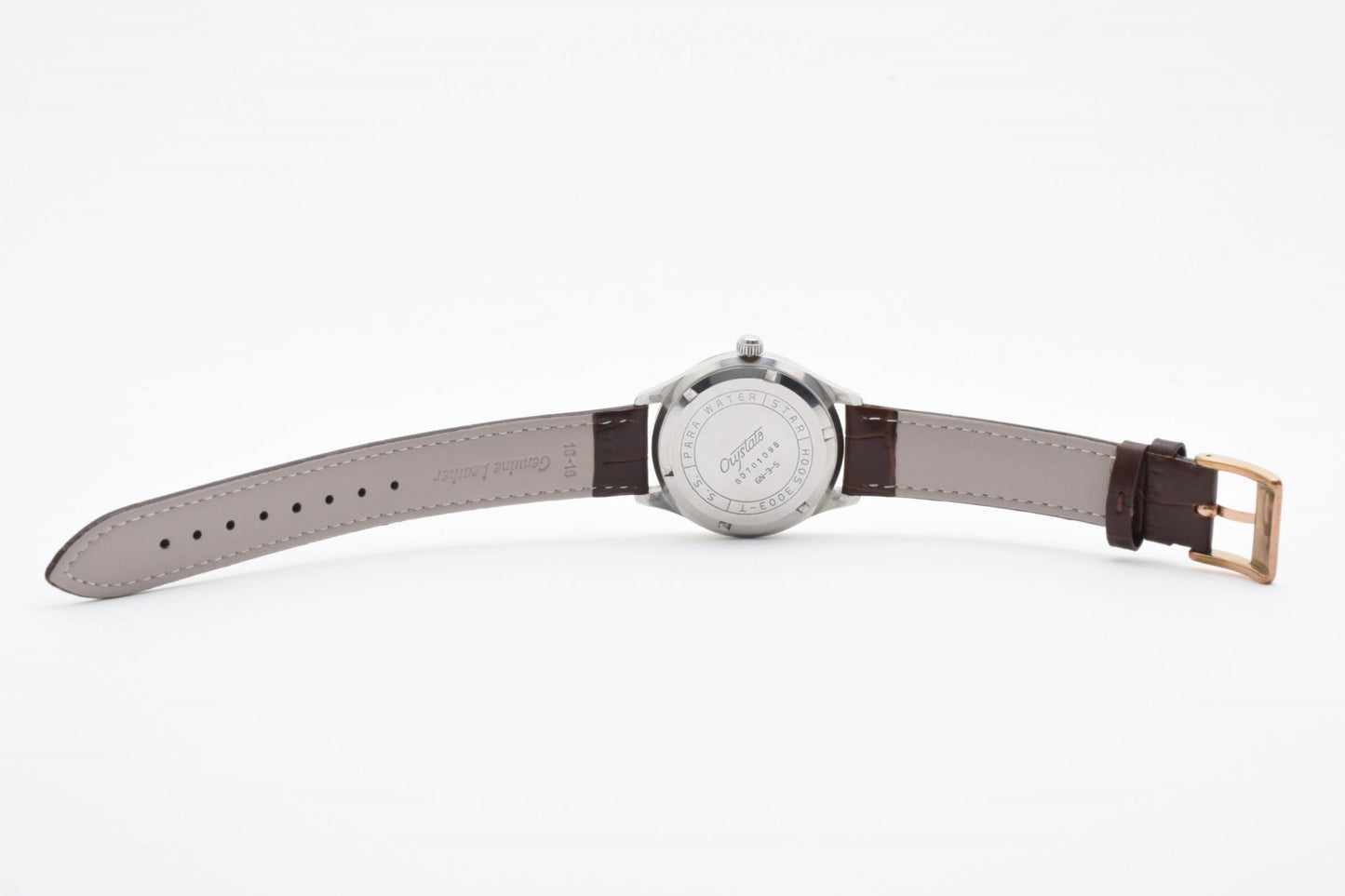 シチズン Citizen Crystal Deluxe H00S 3003-T 手巻き メンズ腕時計 ホワイト文字盤 22石 ステンレススチール レザーベルト ヴィンテージ 1970年代
