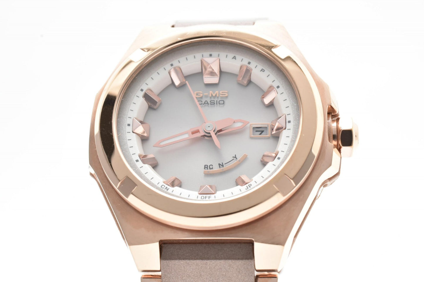 CASIO カシオ G-MS MSG-300CG レディース 電波ソーラー 腕時計 ピンクゴールド シルバー ステンレス アナログ
