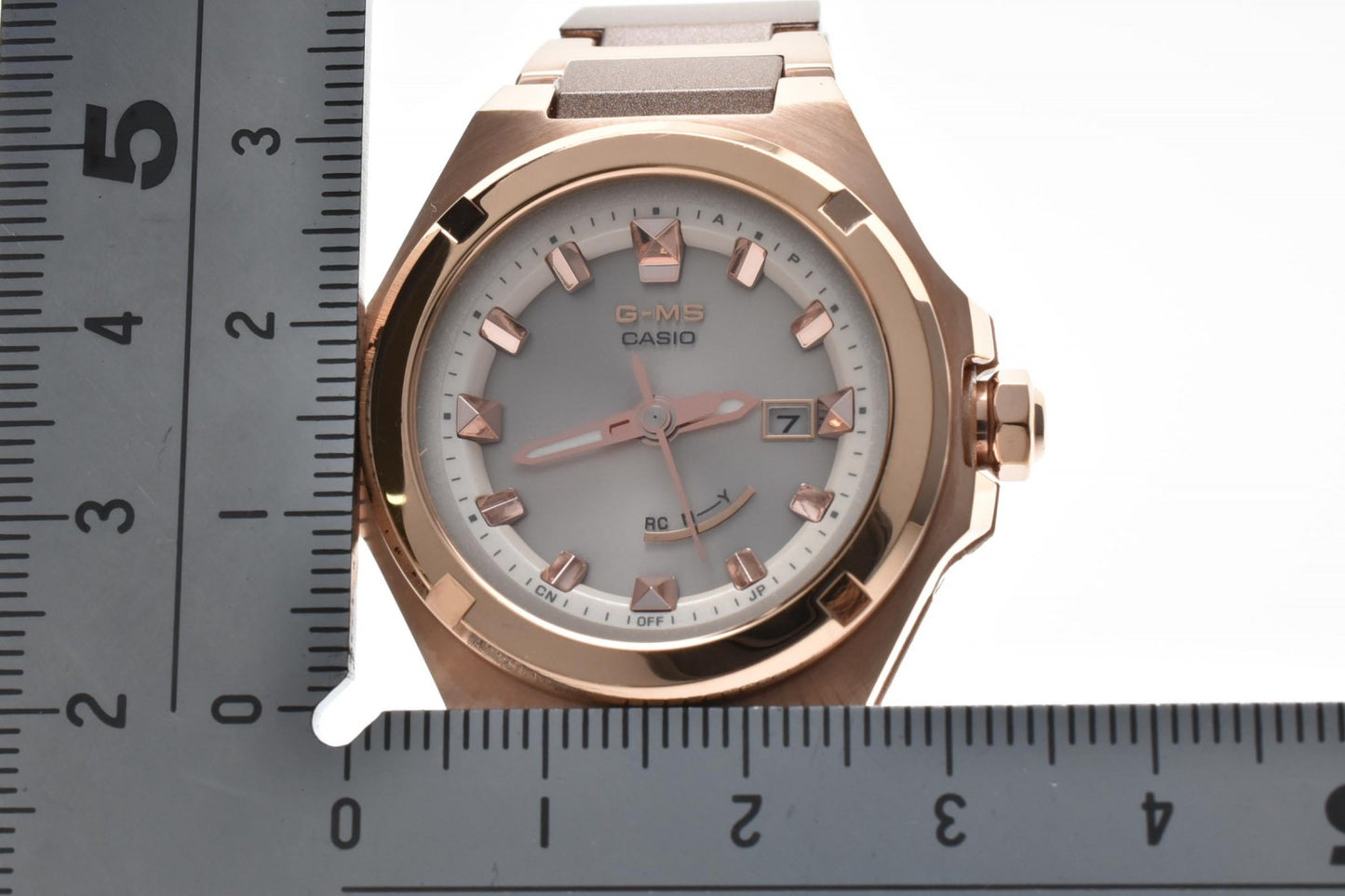 CASIO カシオ G-MS MSG-300CG レディース 電波ソーラー 腕時計 ピンクゴールド シルバー ステンレス アナログ