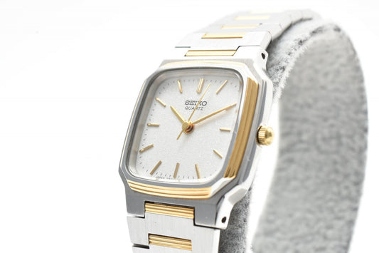 SEIKO セイコー 7321-5020 レディース クォーツ 腕時計 スクエア シルバー ゴールドコンビ ステンレス ドレスウォッチ
