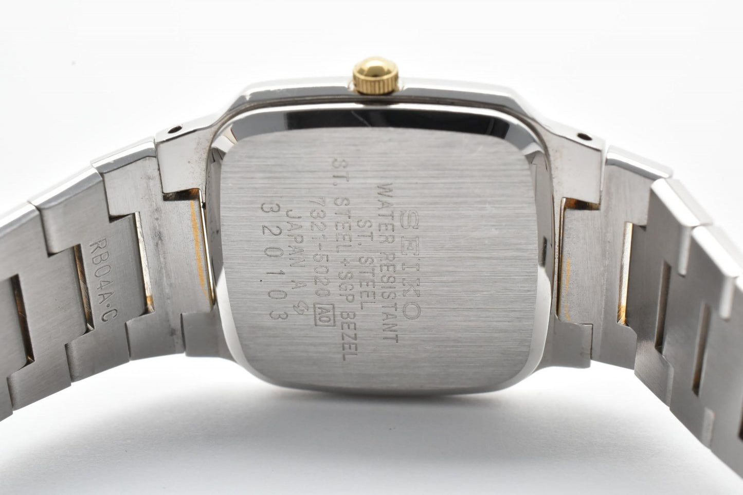 SEIKO セイコー 7321-5020 レディース クォーツ 腕時計 スクエア シルバー ゴールドコンビ ステンレス ドレスウォッチ