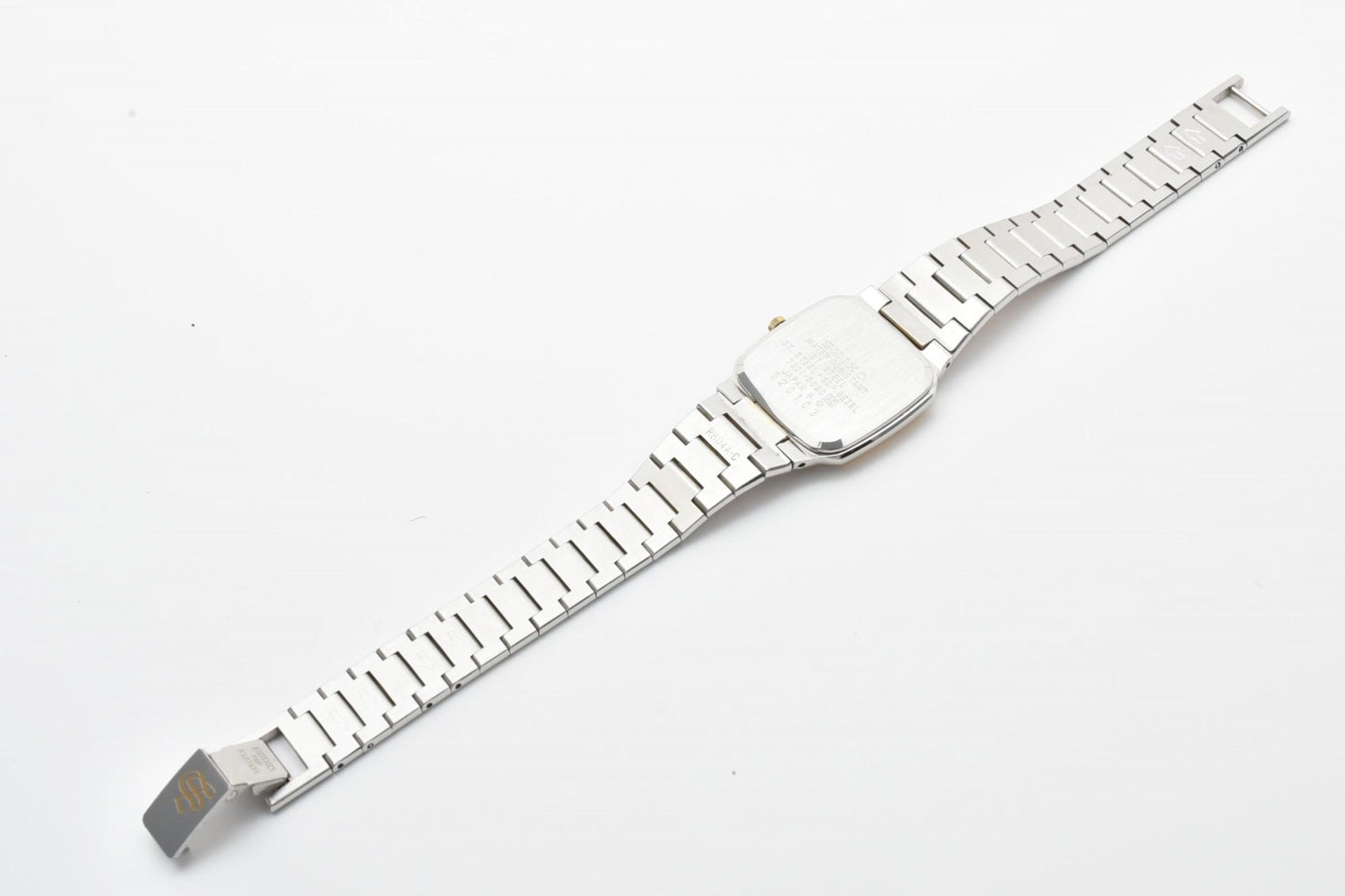 SEIKO セイコー 7321-5020 レディース クォーツ 腕時計 スクエア シルバー ゴールドコンビ ステンレス ドレスウォッチ