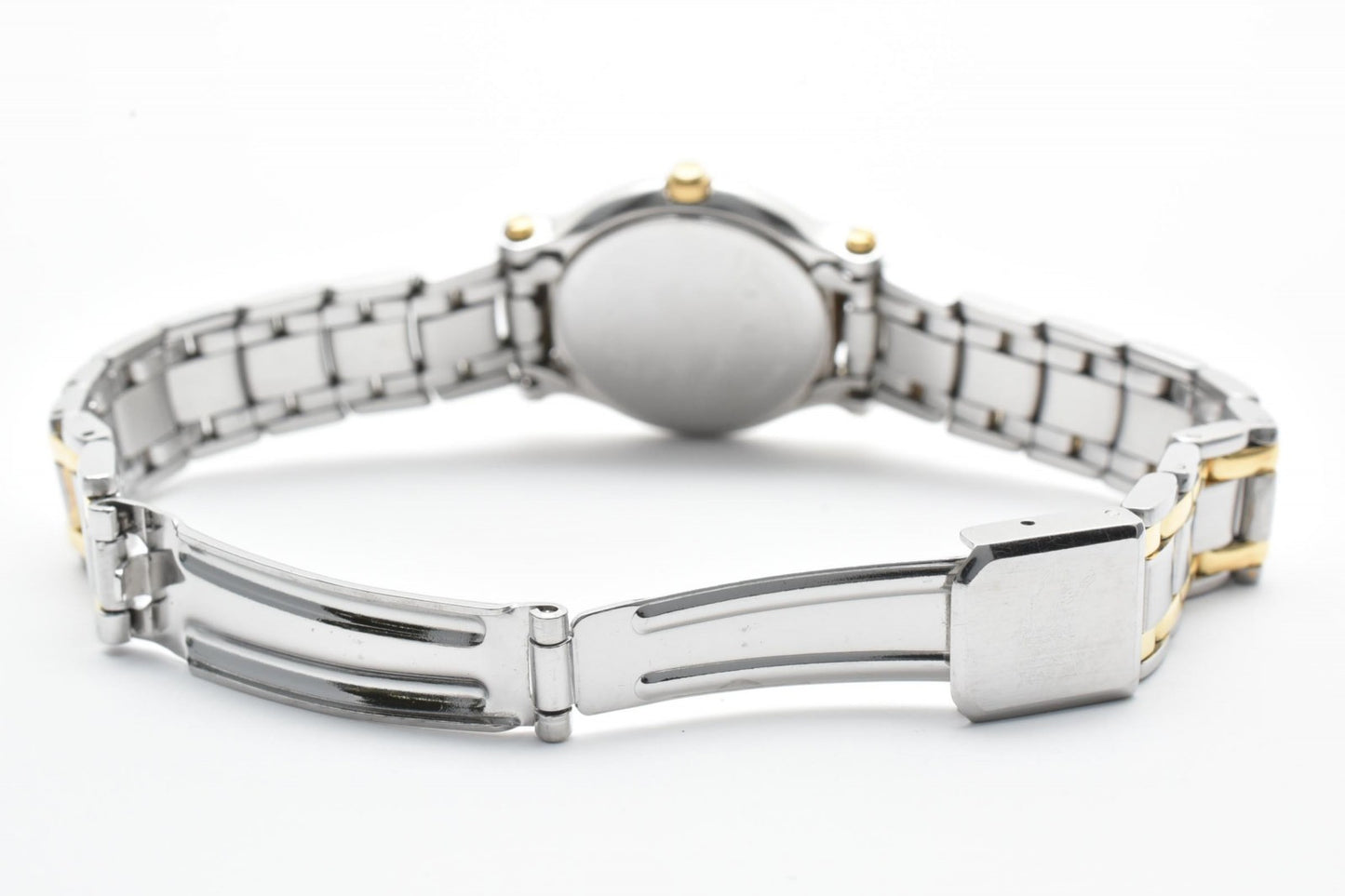 BURBERRY バーバリー 8100 レディース クォーツ 腕時計 デイト シルバー ゴールドコンビ ステンレス ドレスウォッチ