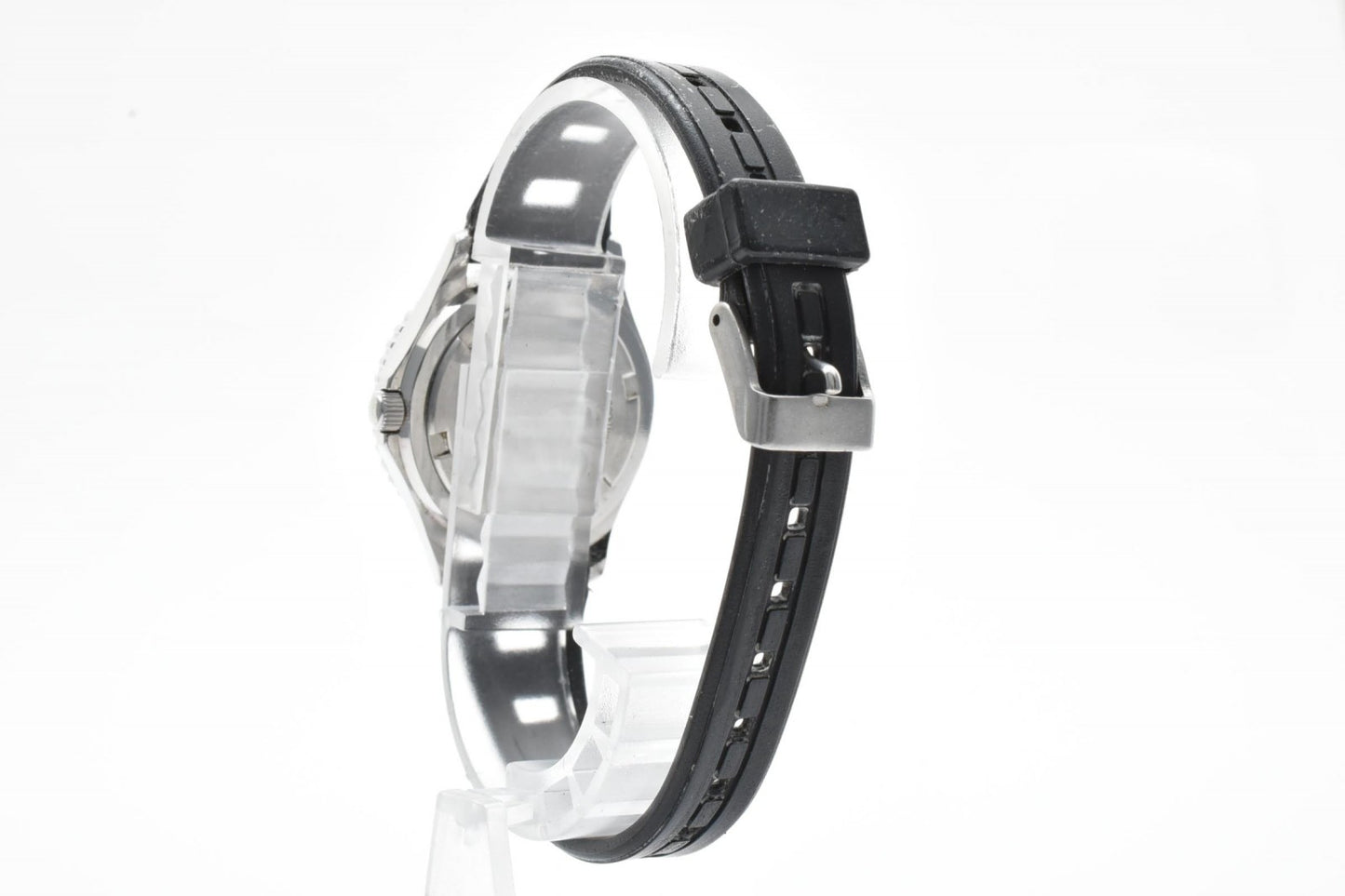 SEIKO ALBA V248-0070 レディース クォーツ ダイバーズ 腕時計 グリーンダイヤル ブラックベゼル シリコンベルト