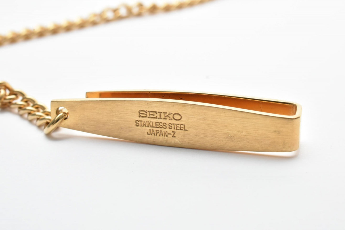 SEIKO セイコー 懐中時計 クォーツ 7N07-0010 ゴールドカラー チェーン付き ポケットウォッチ ヴィンテージ