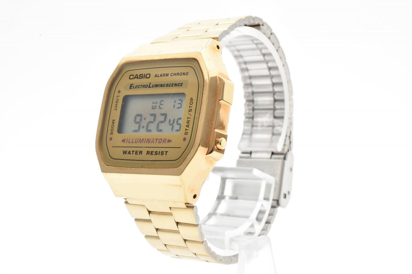 CASIO カシオ A168 メンズ デジタル 腕時計 ゴールドカラー スクエア デジタルウォッチ ヴィンテージ