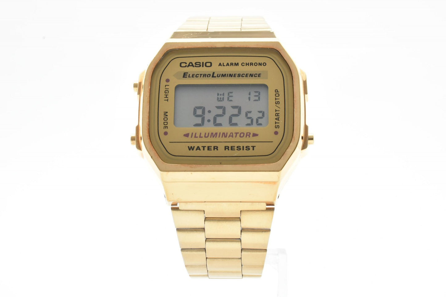 CASIO カシオ A168 メンズ デジタル 腕時計 ゴールドカラー スクエア デジタルウォッチ ヴィンテージ