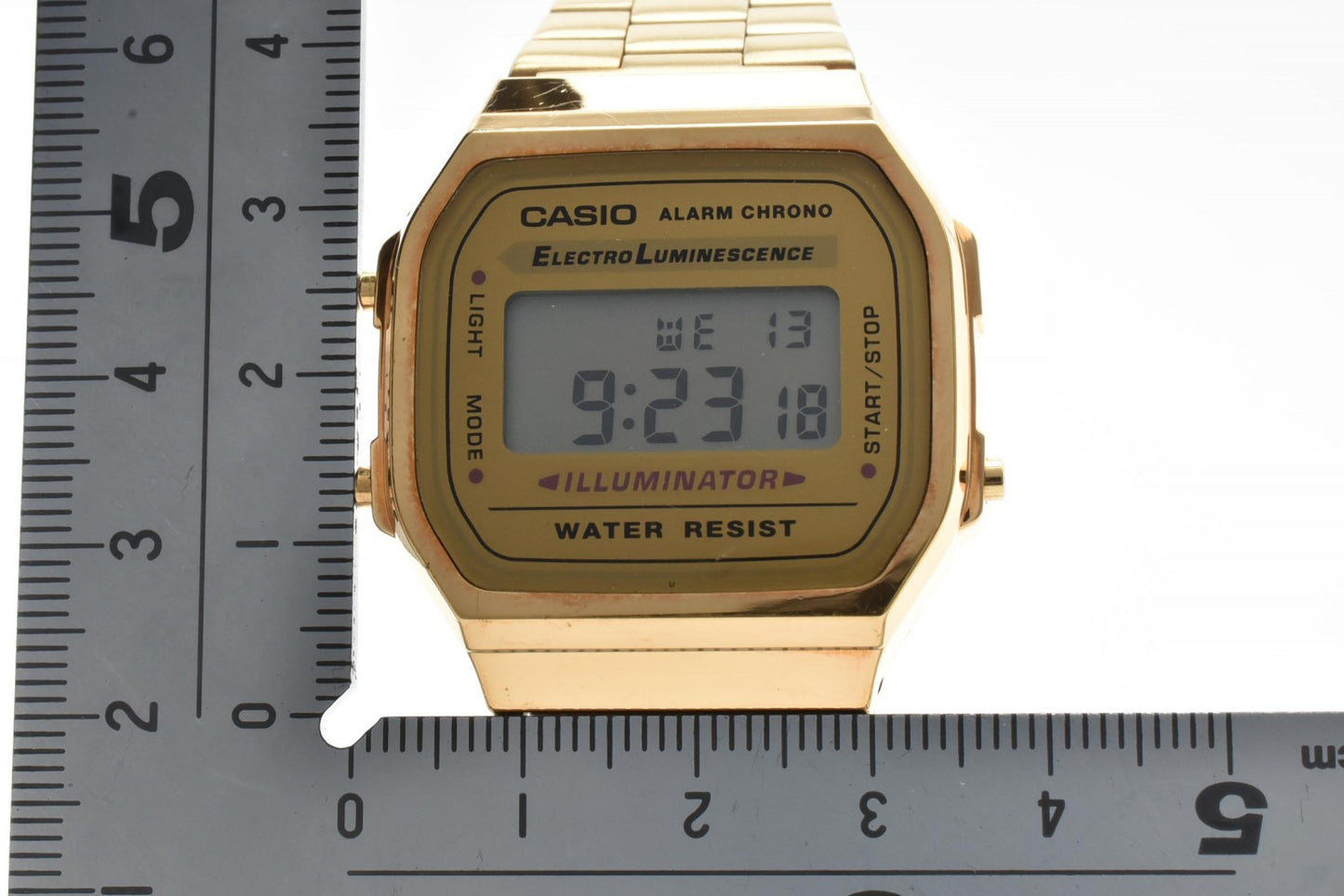 CASIO カシオ A168 メンズ デジタル 腕時計 ゴールドカラー スクエア デジタルウォッチ ヴィンテージ