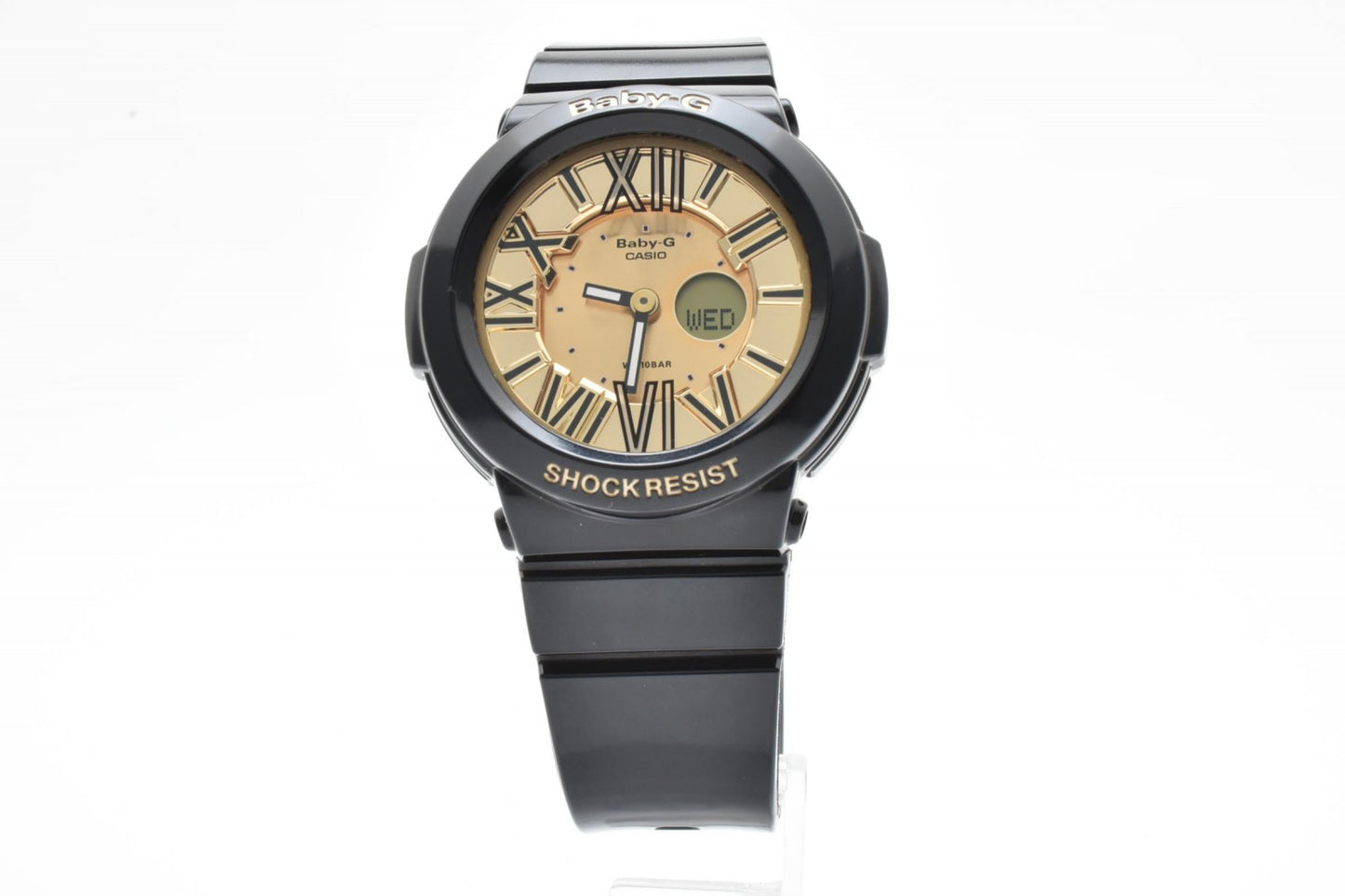 CASIO カシオ Baby-G レディース アナデジ 腕時計 ブラック ゴールド BGAシリーズ 樹脂ベルト クォーツ