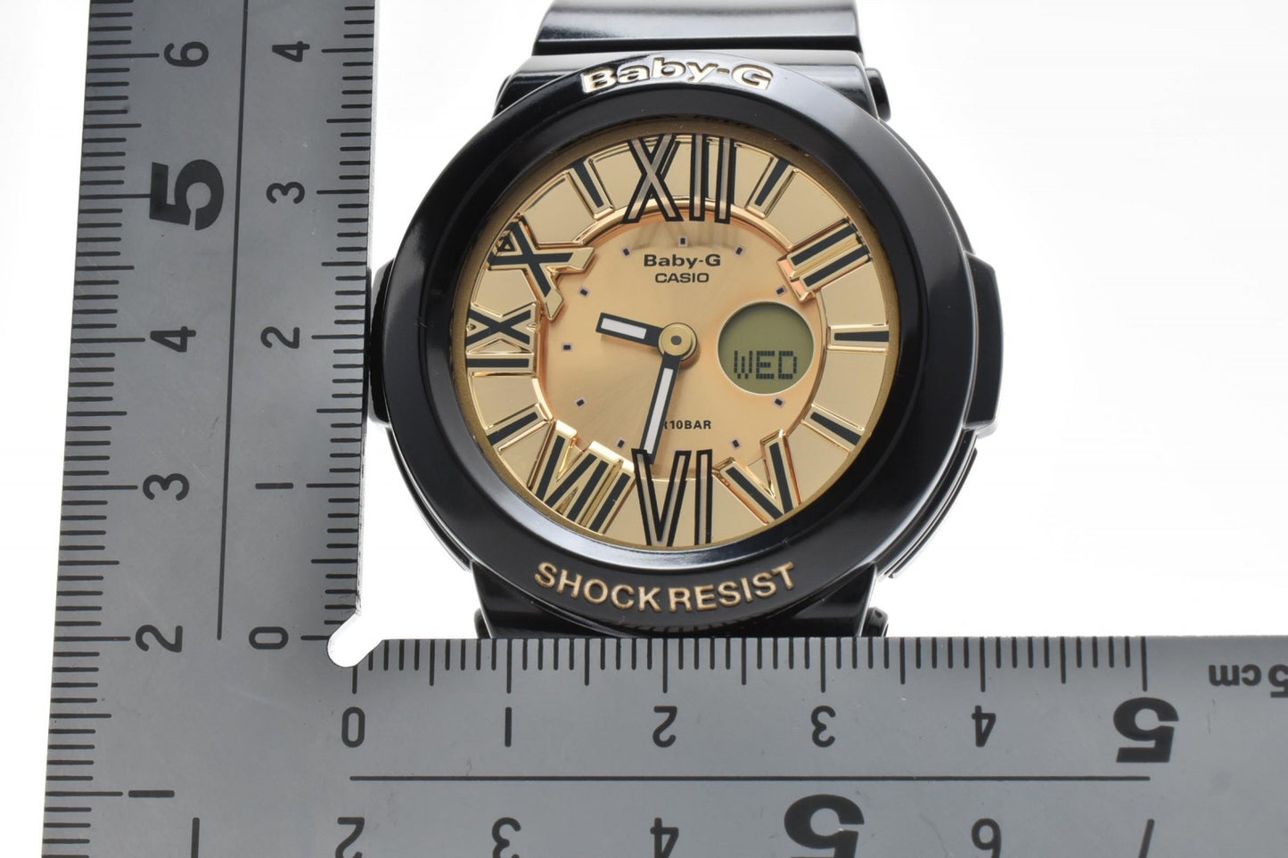 CASIO カシオ Baby-G レディース アナデジ 腕時計 ブラック ゴールド BGAシリーズ 樹脂ベルト クォーツ