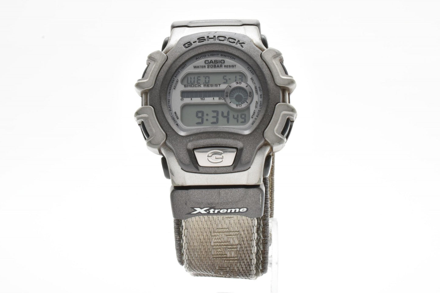 CASIO G-SHOCK X-treme メンズ デジタル 腕時計 グレー ナイロンベルト DWシリーズ クォーツ