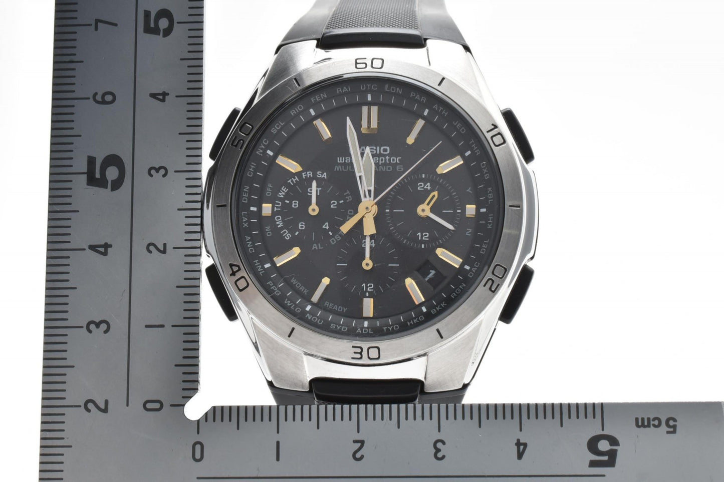CASIO カシオ Wave Ceptor WVQ-M410 メンズ 電波ソーラー 腕時計 ブラック文字盤 アナログ ラバーベルト