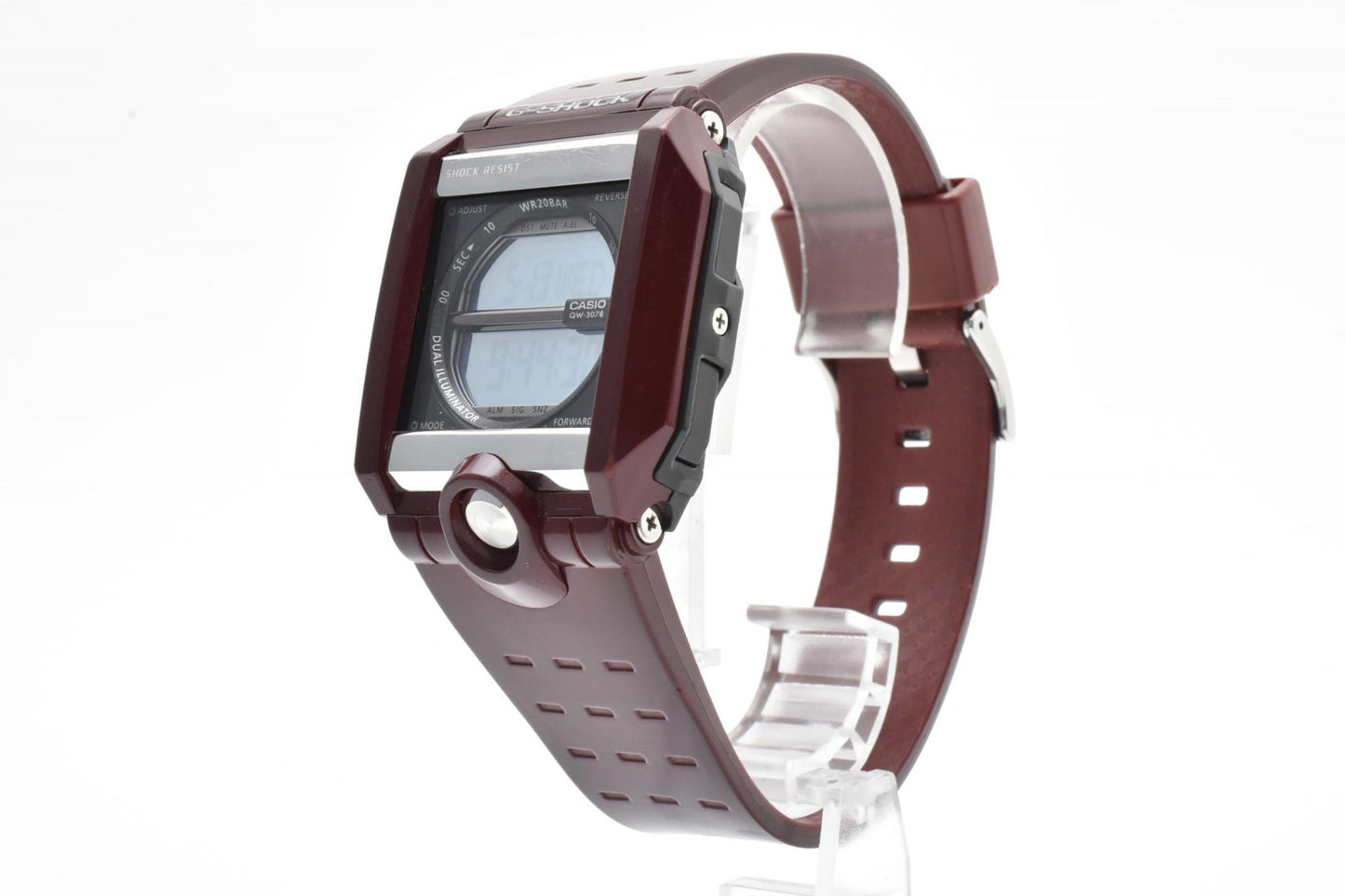 CASIO カシオ G-SHOCK G-8100B メンズ デジタル 腕時計 ボルドー スクエア 樹脂ベルト クォーツ