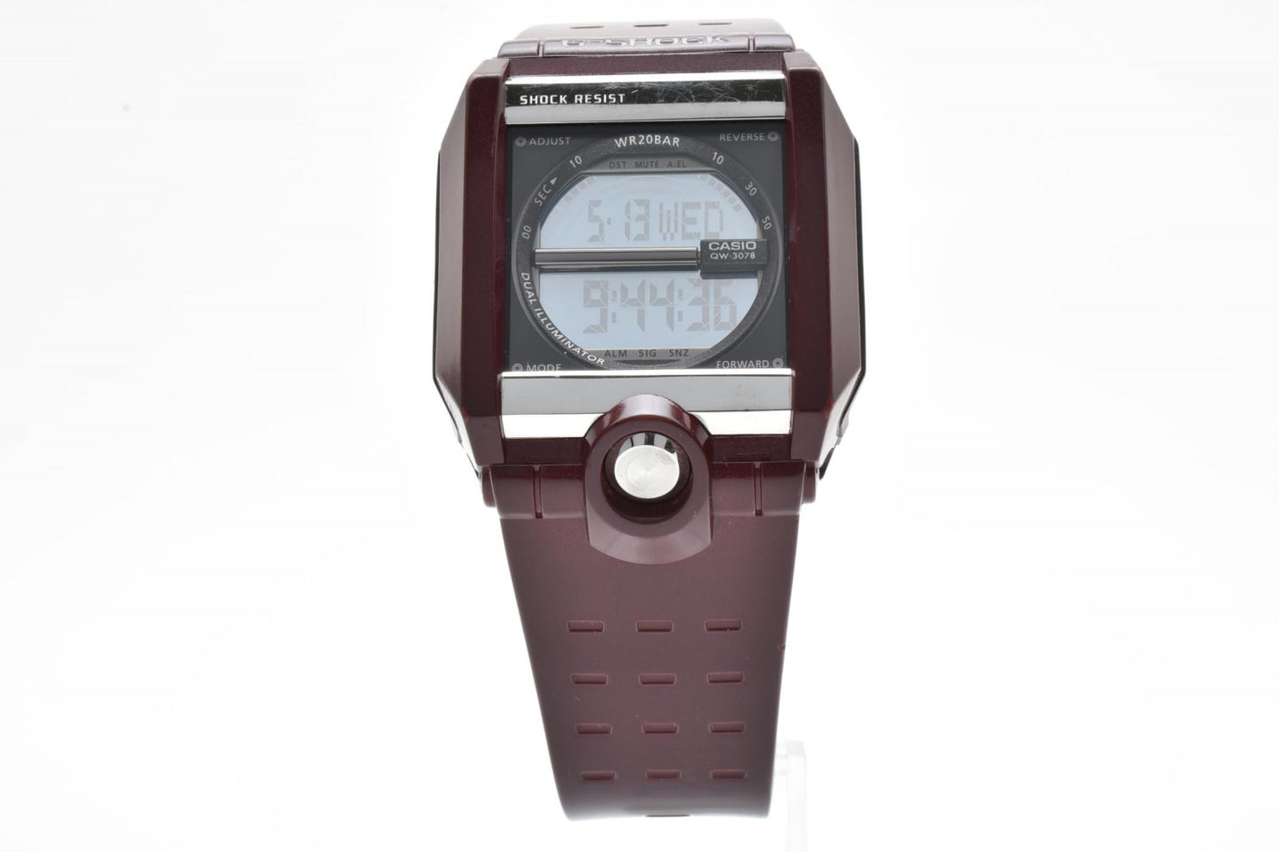 CASIO カシオ G-SHOCK G-8100B メンズ デジタル 腕時計 ボルドー スクエア 樹脂ベルト クォーツ