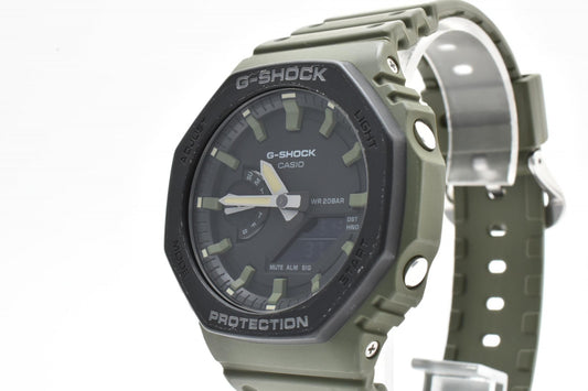CASIO G-SHOCK GA-2110SU カシオーク オリーブグリーン アナデジ メンズ腕時計 クォーツ 八角形