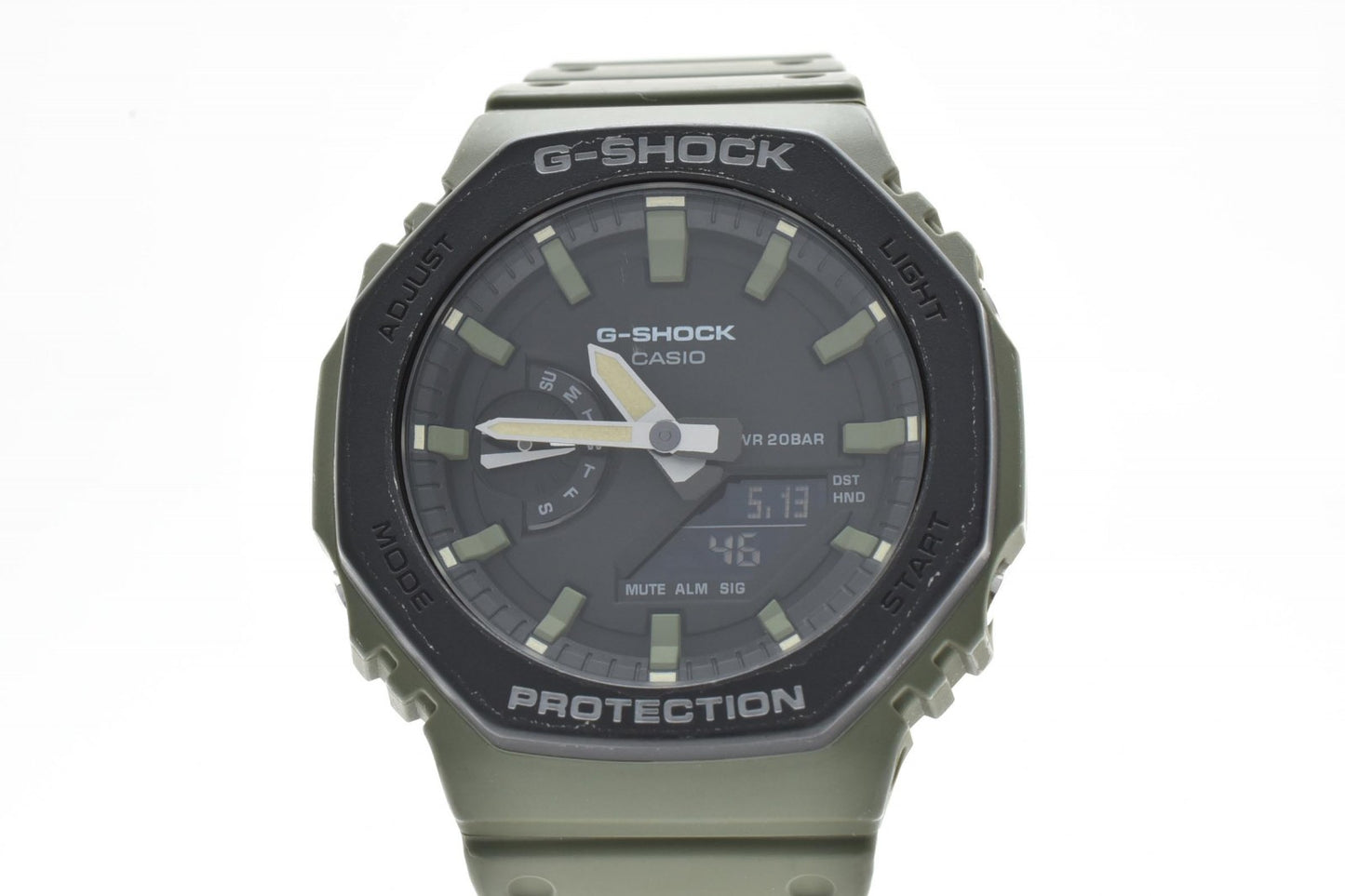 CASIO G-SHOCK GA-2110SU カシオーク オリーブグリーン アナデジ メンズ腕時計 クォーツ 八角形