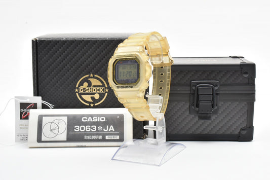 CASIO カシオ G-SHOCK GW-M5625E タフソーラー 電波ソーラー スクエアデザイン クリアゴールド デジタル腕時計 箱付