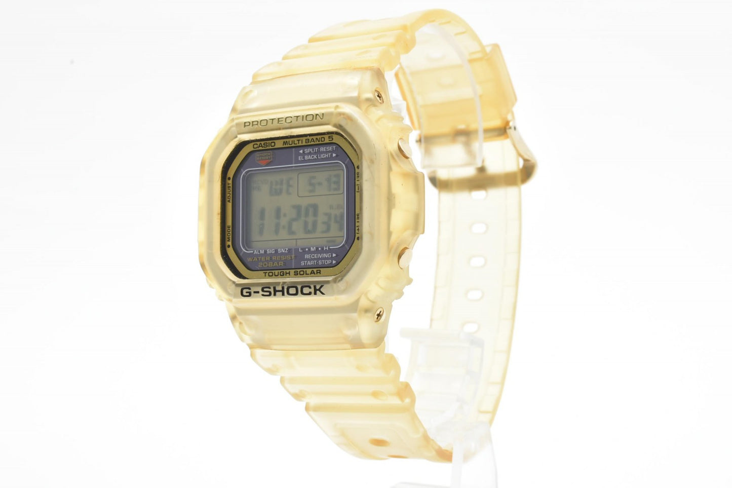 CASIO カシオ G-SHOCK GW-M5625E タフソーラー 電波ソーラー スクエアデザイン クリアゴールド デジタル腕時計 箱付