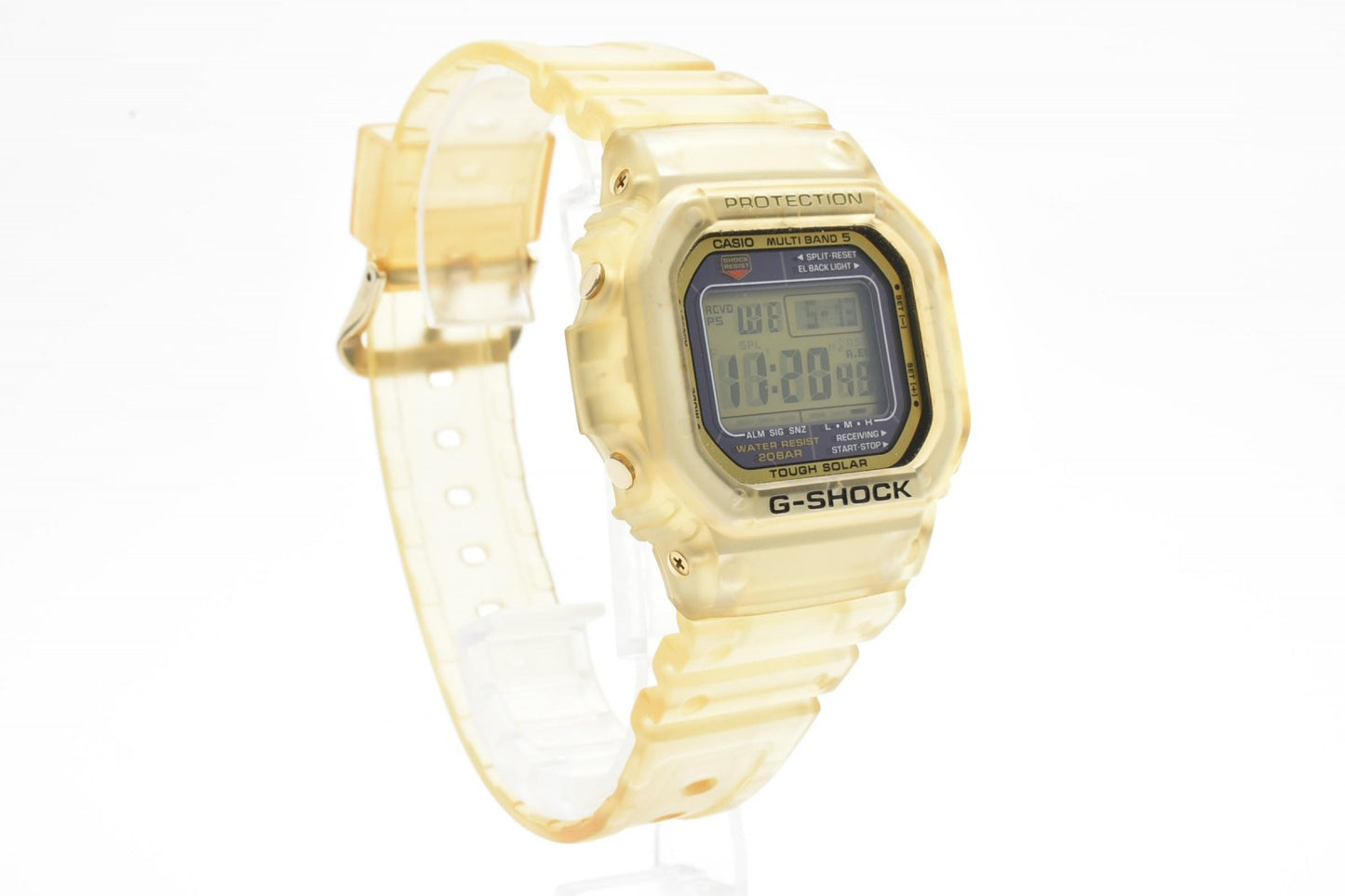 CASIO カシオ G-SHOCK GW-M5625E タフソーラー 電波ソーラー スクエアデザイン クリアゴールド デジタル腕時計 箱付