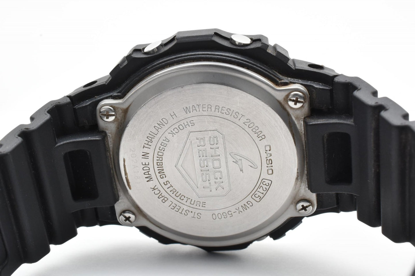 CASIO G-SHOCK GWX-5600 電波ソーラー デジタル メンズ 腕時計 ブラック ピンク スクエアフェイス