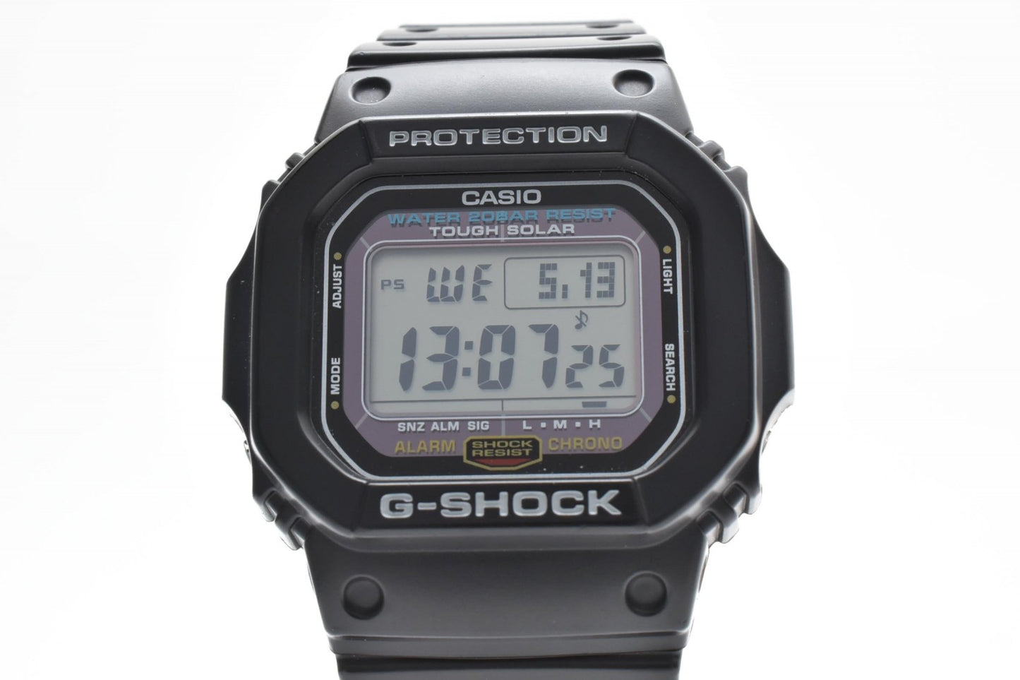 CASIO カシオ G-SHOCK G-5600E タフソーラー デジタル メンズ 腕時計 ブラック スクエアフェイス