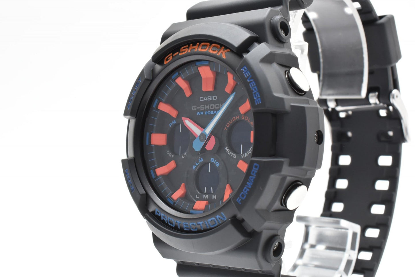 CASIO カシオ G-SHOCK GAS-100CT プロテック ブラック マルチカラー タフソーラー メンズ腕時計