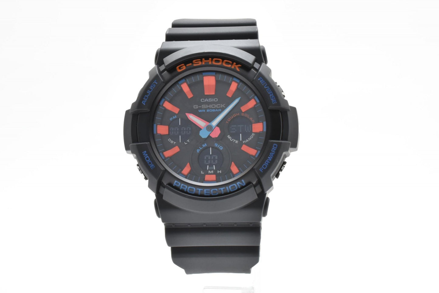 CASIO カシオ G-SHOCK GAS-100CT プロテック ブラック マルチカラー タフソーラー メンズ腕時計