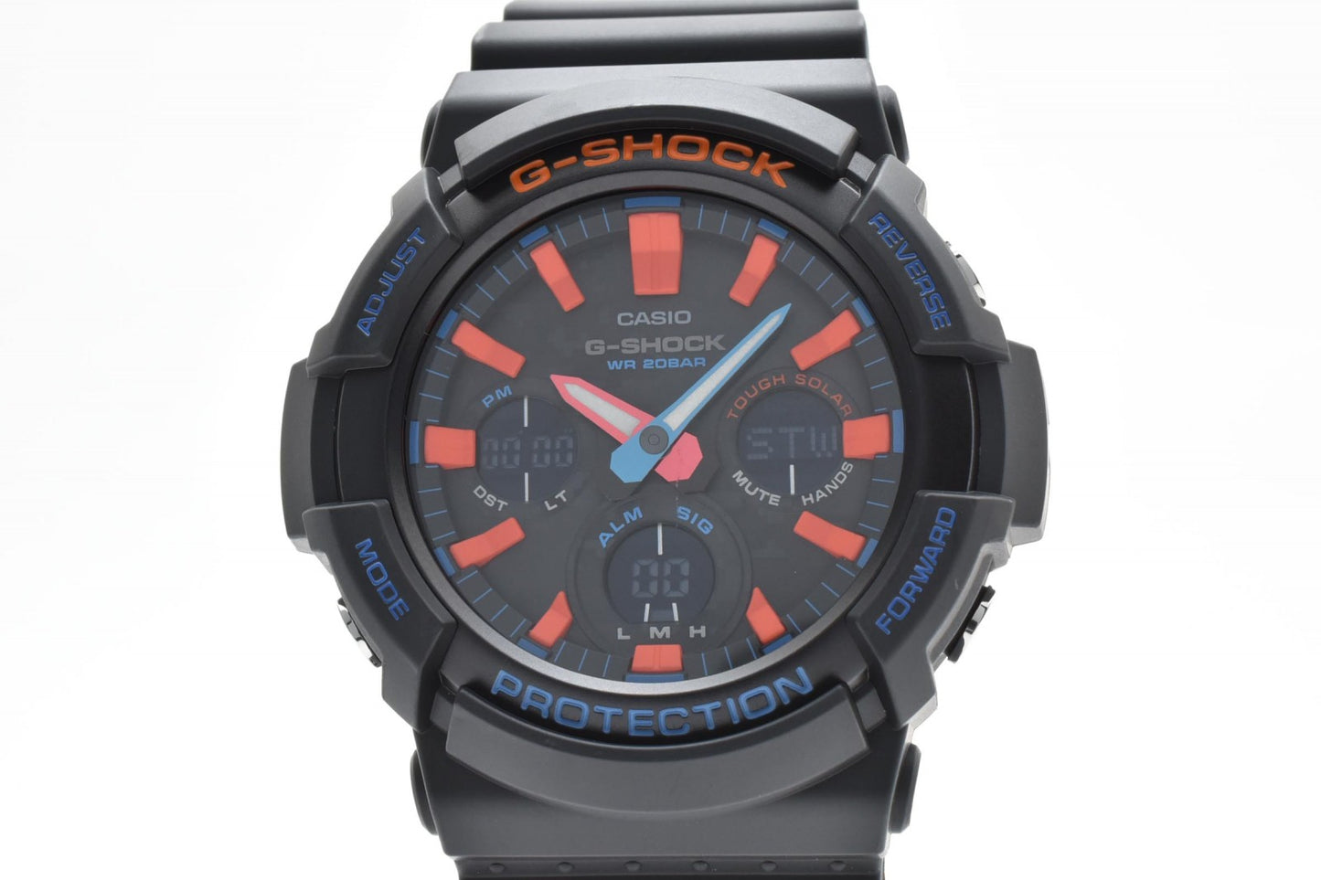 CASIO カシオ G-SHOCK GAS-100CT プロテック ブラック マルチカラー タフソーラー メンズ腕時計