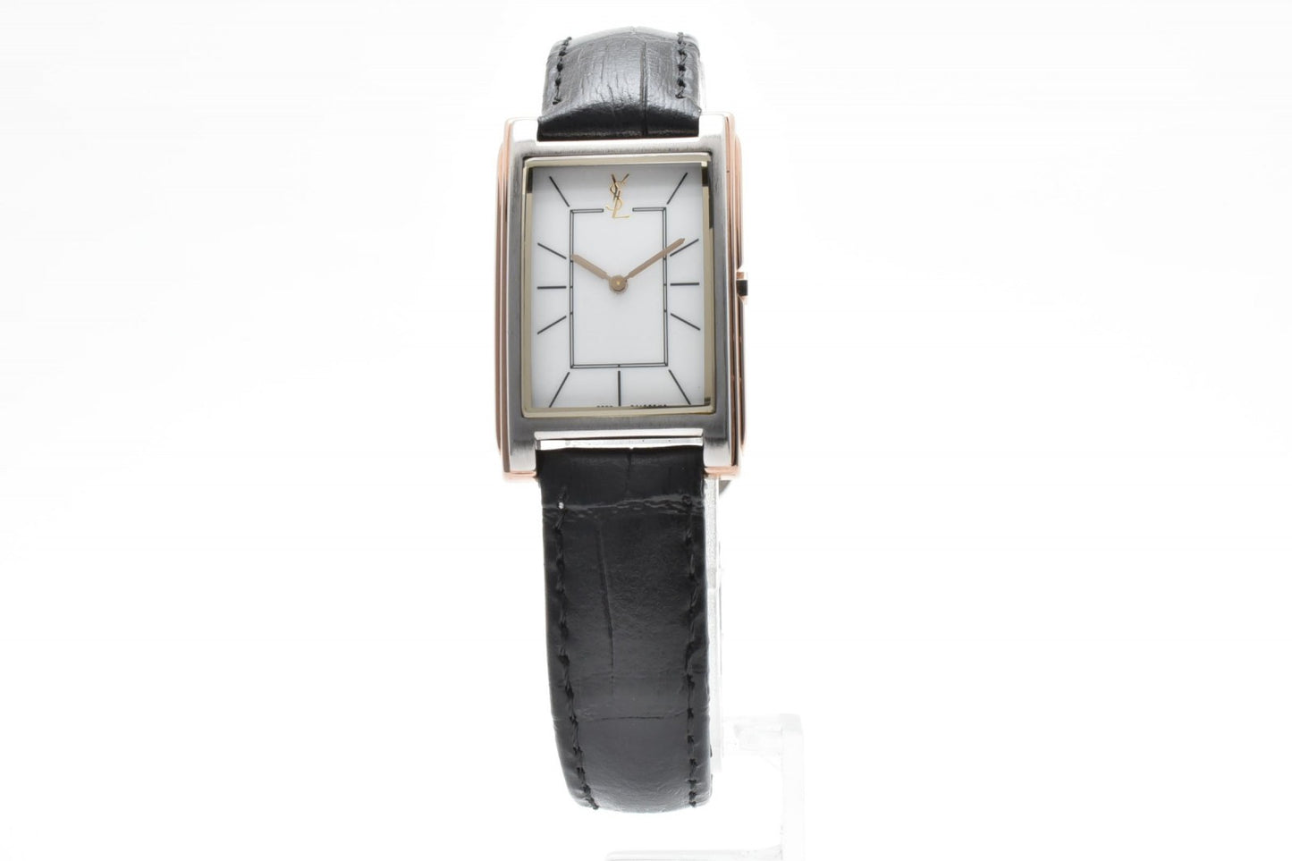 YVES SAINT LAURENT イブ・サンローラン 2202-229061Y レディース腕時計 ホワイト文字盤 レクタンギュラー レザーベルト