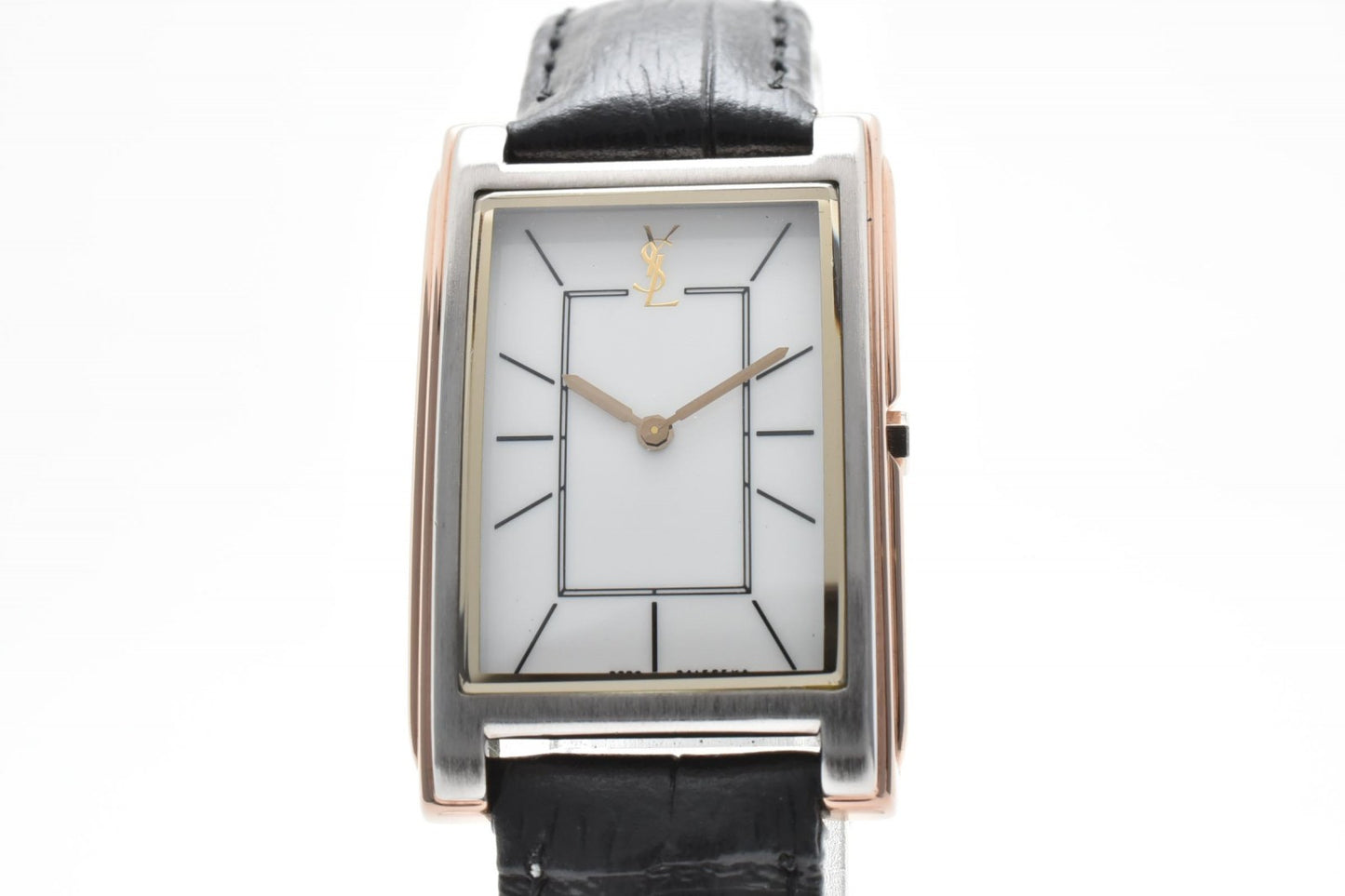 YVES SAINT LAURENT イブ・サンローラン 2202-229061Y レディース腕時計 ホワイト文字盤 レクタンギュラー レザーベルト