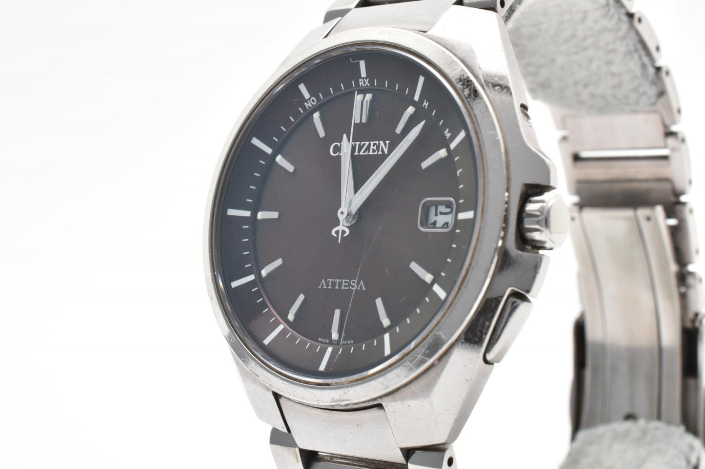 CITIZEN シチズン アテッサ ATTESA H110-T016308 メンズ腕時計 ブラック文字盤 エコドライブ チタン 電波ソーラー