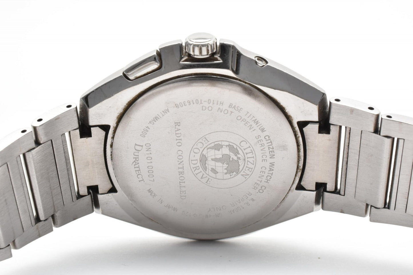 CITIZEN シチズン アテッサ ATTESA H110-T016308 メンズ腕時計 ブラック文字盤 エコドライブ チタン 電波ソーラー