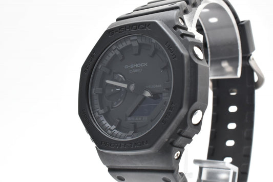 CASIO カシオ G-SHOCK GA-2100 メンズ 腕時計 オールブラック アナデジ カーボンコア クオーツ 箱付