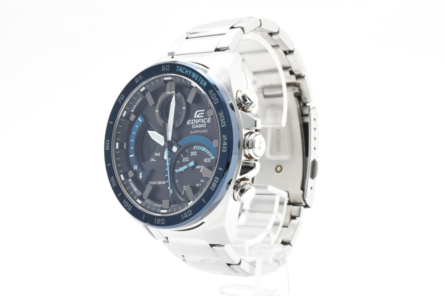 CASIO カシオ EDIFICE エディフィス ECB-900Y メンズ 腕時計 クロノグラフ グレー文字盤 ステンレス ソーラー 箱付